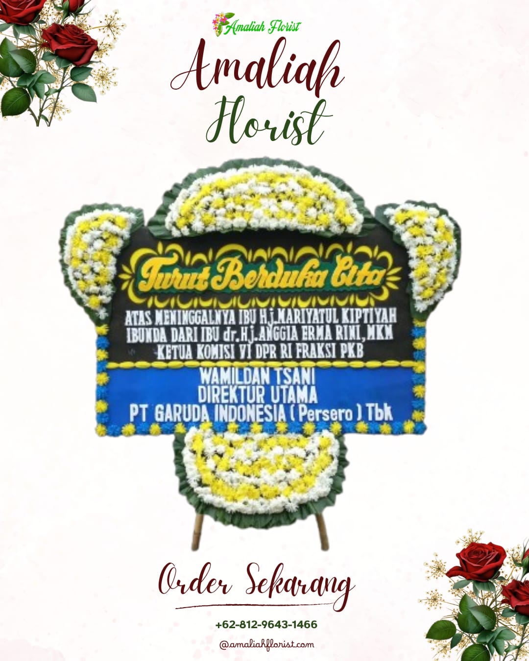 Papan Bunga Duka Kalitidu